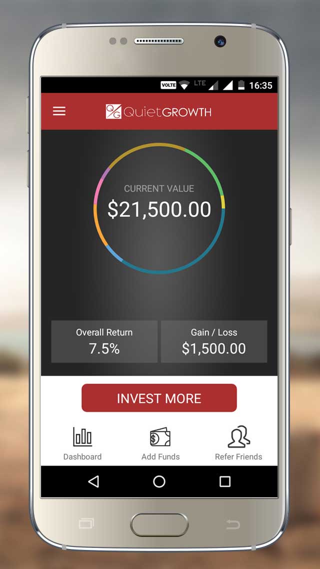 QuietGrowth Andriod App Home