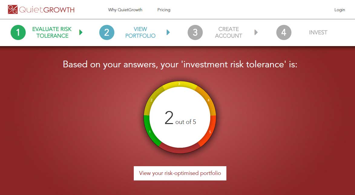 QuietGrowth Risk Tolerance Score