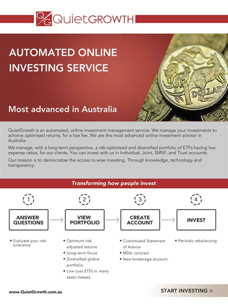 QuietGrowth pamphlet - front side